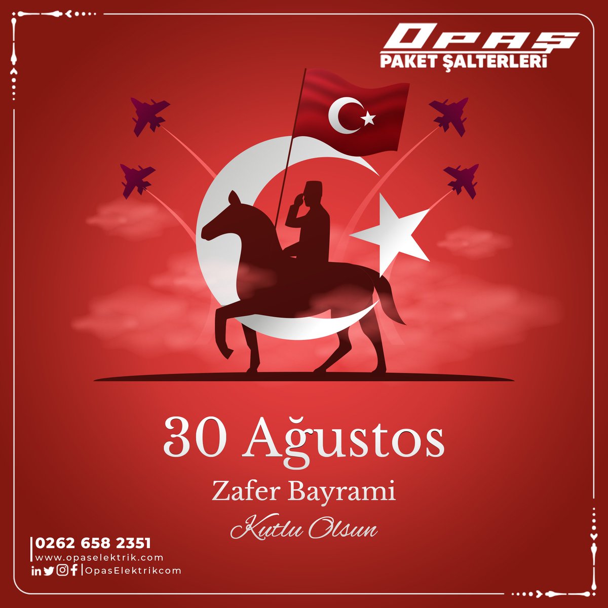 OpasElektrikcom's tweet photo. 30 Ağustos Zafer Bayramı’mız Kutlu Olsun. 🇹🇷 

#30ağustoszaferbayramı #ip65protection #opaş #paketşalter #pakoşalter #camswitch #rotaryswitch #opascamswitch #nockenschalter #nokkenschakelaar #switchgear #safetyswitch #controlswitch #changeover #IP65 #onoffswitch https://t.co/LEQEgS8skq