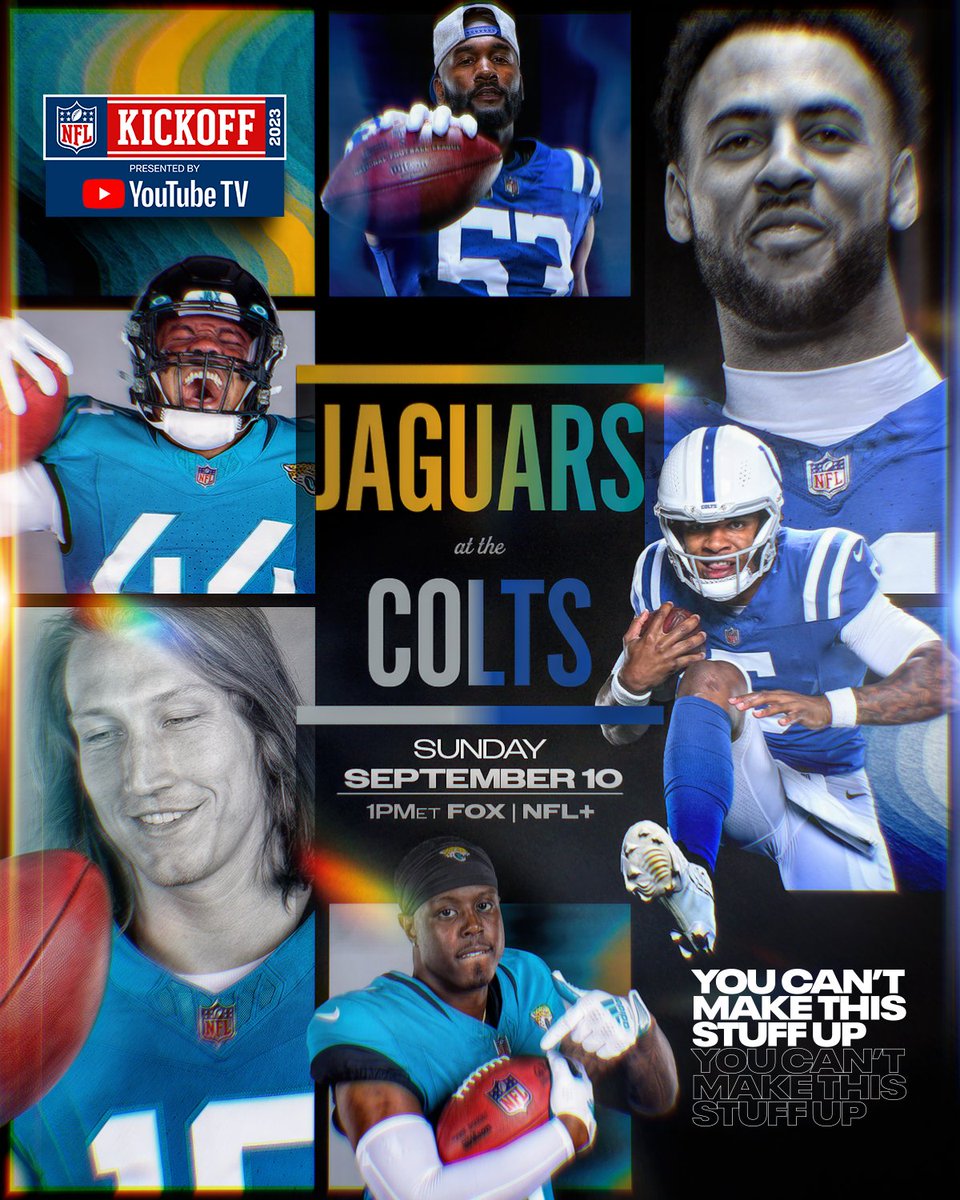 Who’s gonna start the season 1-0: @Jaguars or @Colts? 📺: #JAXvsIND — Sunday Sept. 10 on FOX 📱: Stream on #NFLPlus