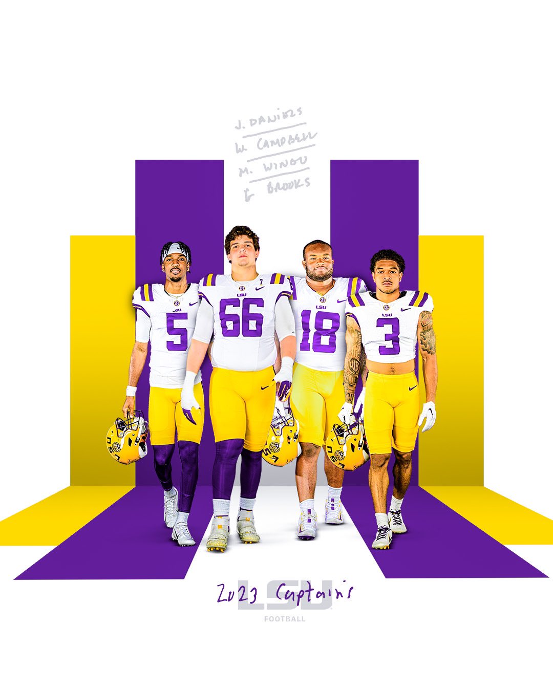 2023 Captains Daniels, Wingo, Campbell and Brooks | Tiger Rant