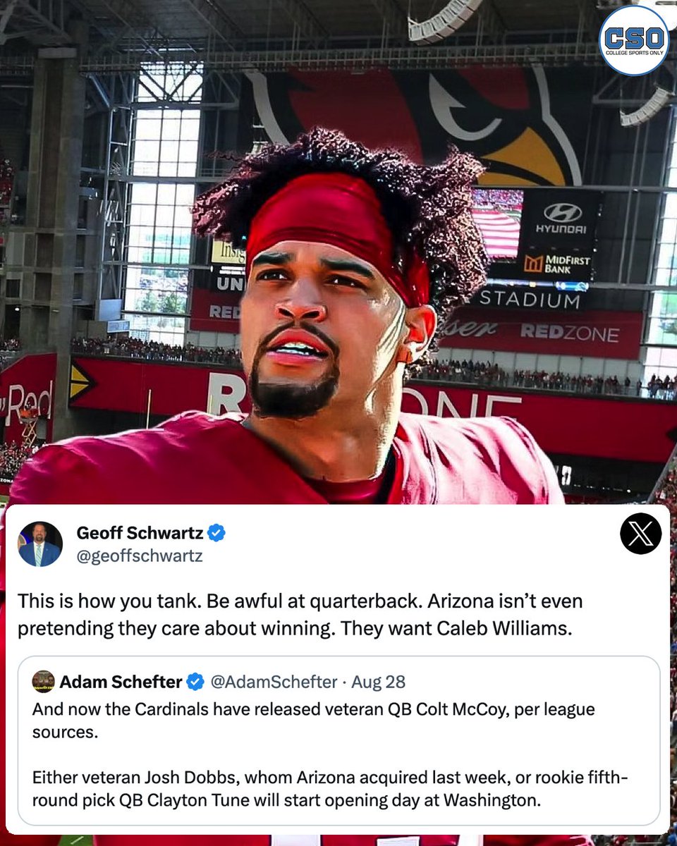 The Arizona Cardinals’ “Choke for Caleb” campaign has officially started! ✌️