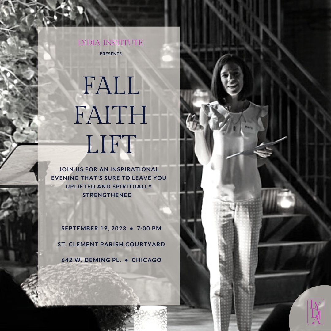 StClement's tweet photo. SAVE THE DATE FOR @lydiainstitute Fall Faith Lift on September 19, 2023 at 7 pm!
To register, visit https://t.co/TJsl8gaCBx
#lydiainstitute #fallfaithlift https://t.co/kBda0yrdY1