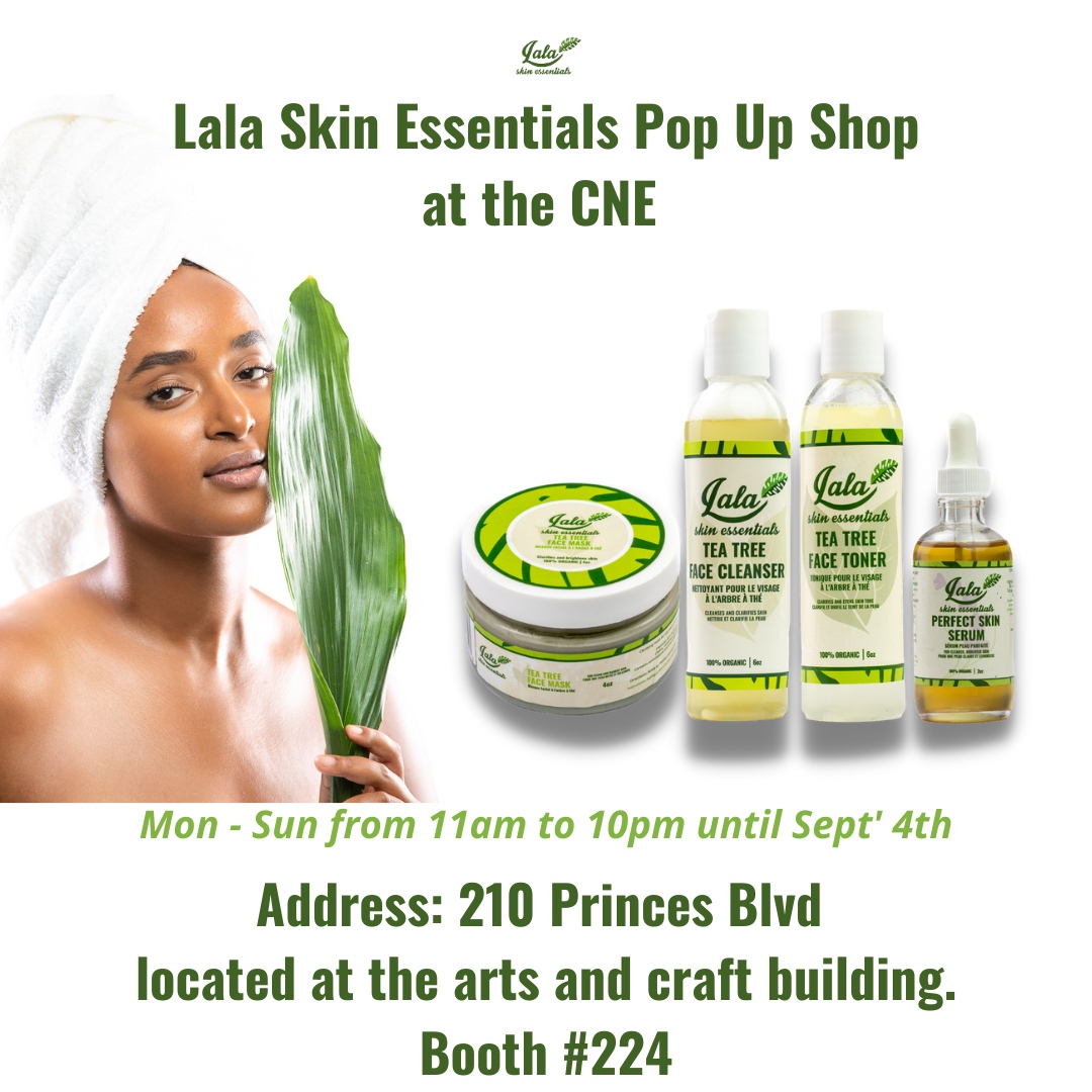 LalaSkinEssents's tweet photo. Last one for the summer!💚
Come visit us at the CNE ; inside the Arts and Crafts Building to shop the best skincare products for glowing radiant skin💫 https://t.co/7kg5Ao1r2H