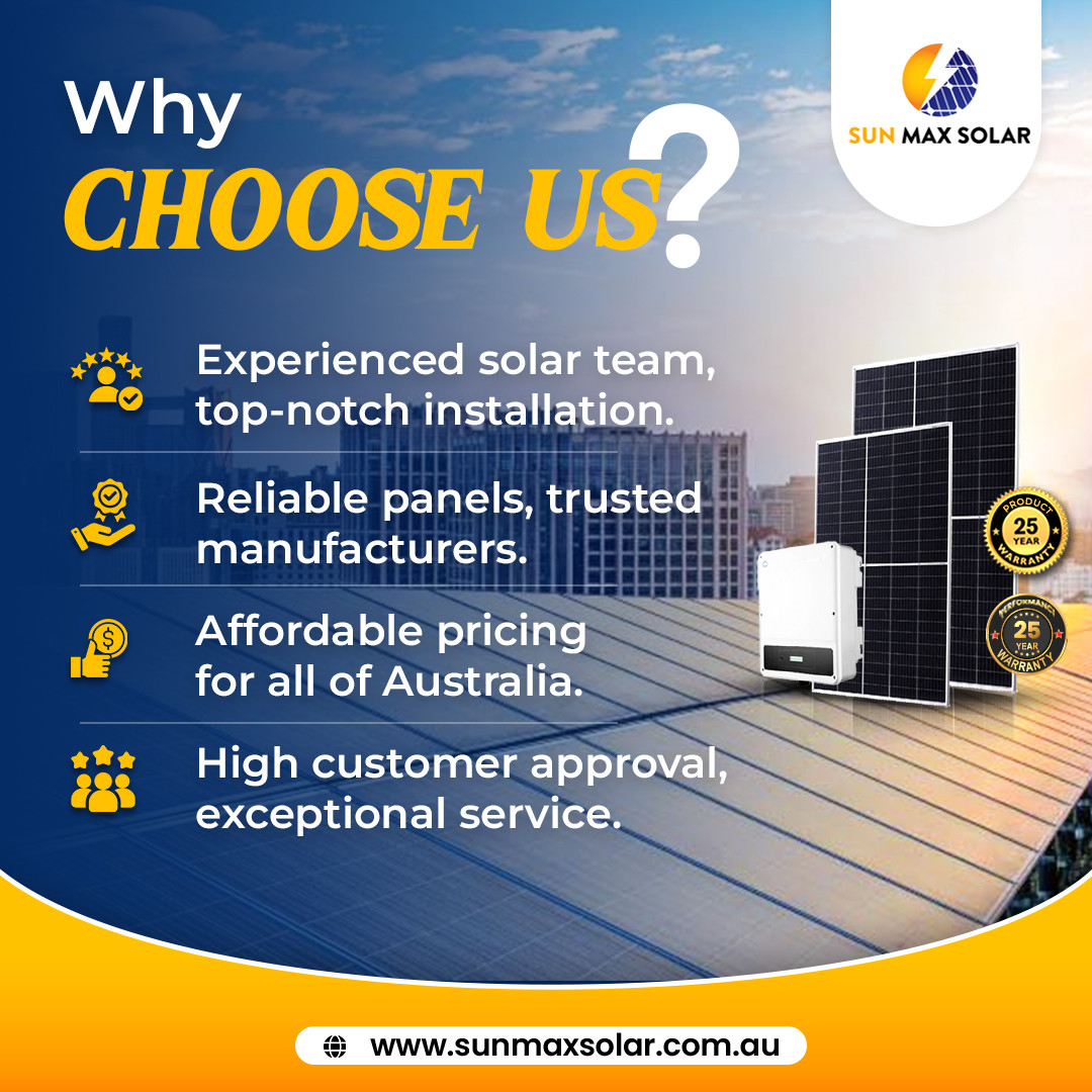 Power Your Home with Confidence 🌞🏡 Discover why Sun Max Solar is your top choice for solar installation in Australia. From expertise to customer satisfaction, we've got you covered. Join the solar revolution today!☀️💚 #SolarAustralia #solarpower #solarinstallation #SunMaxSolar