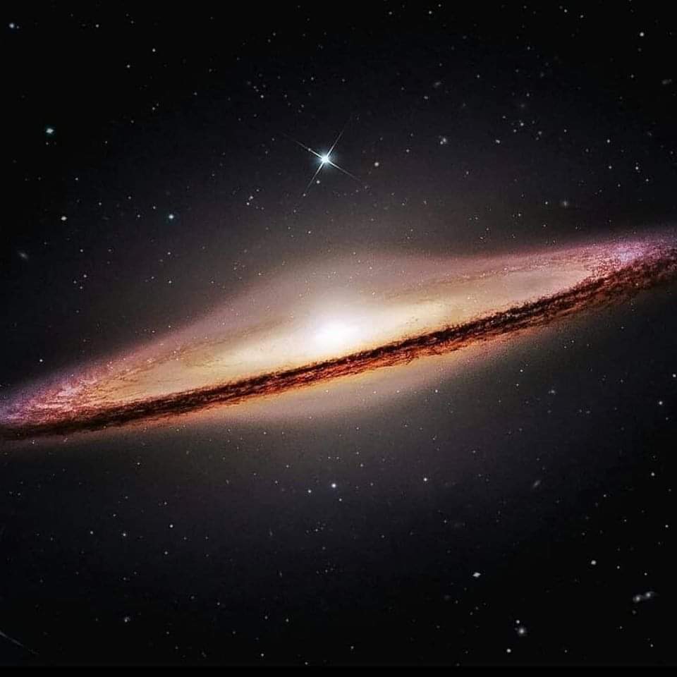 M104 Sombrero Galaxy in Virgo contellation by Hubble &amp; Spitzer telescopes #NASA #ESA