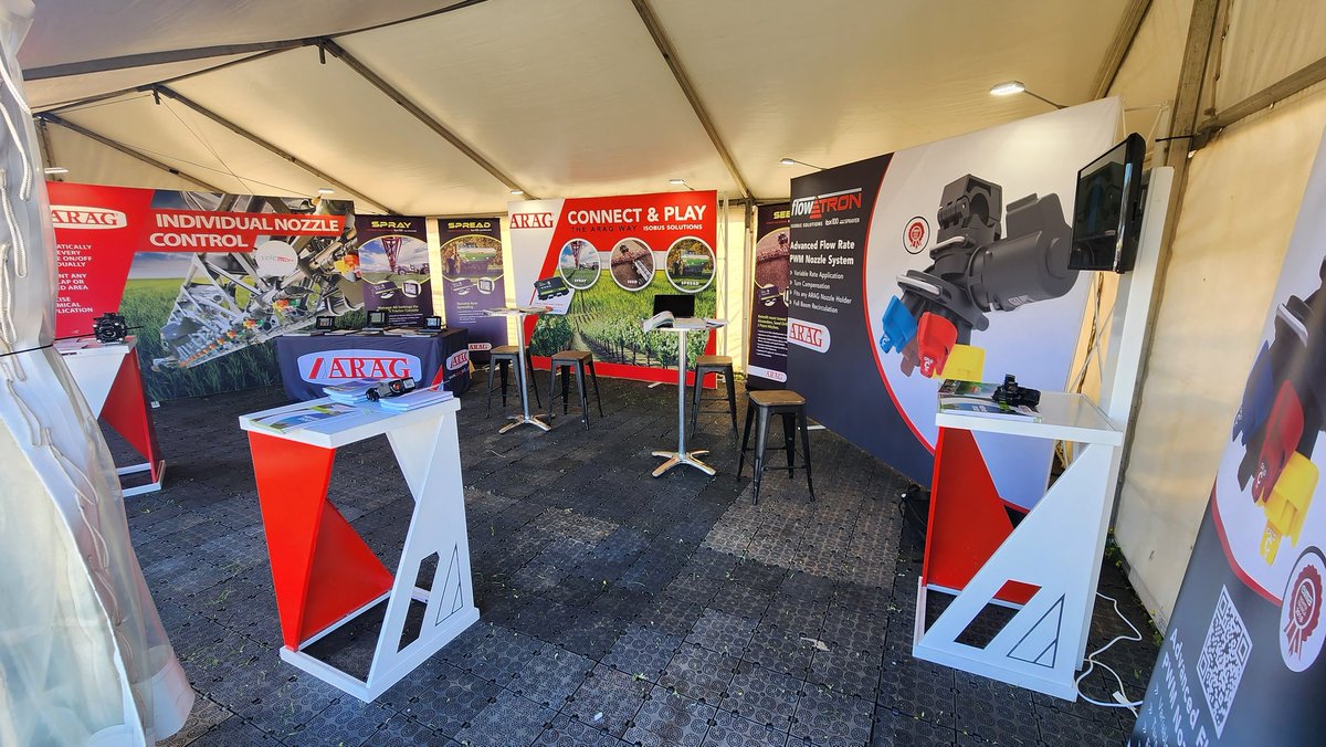AragSeletron's tweet photo. It's a beautiful day here @ the 2023 Dowerin Machinery Field Days. Make sure you stop in and check out our New Advanced Flow Rate PWM Nozzle System, Boom Recirculation and ISOBUS Product range.  Located at site 336. https://t.co/SLXQVy5Cn8
