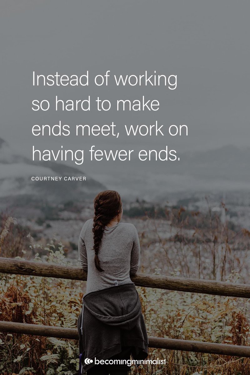 Instead of struggling to make ends meet, strive for fewer financial obligations and a simpler life. #simplelife #lessismore