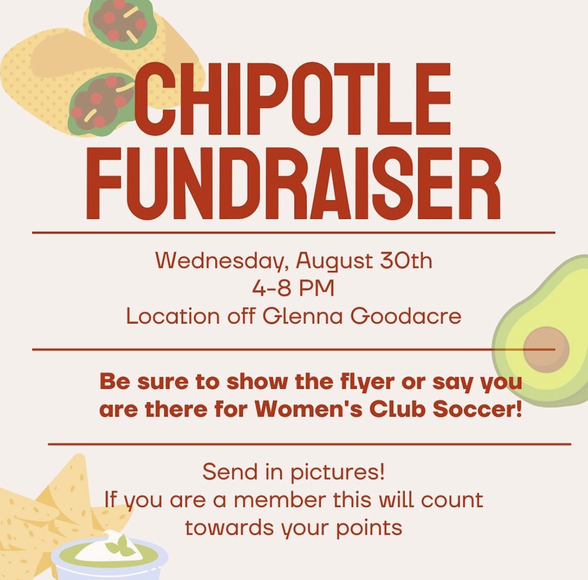 Come out and support <a href="/TTUWclubsoccer1/">Texas Tech Women’s Club Soccer</a> tomorrow. 

@urecttu