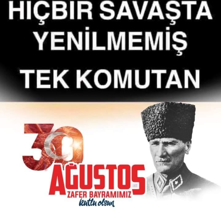 Biz ezelden beri,hür doğduk,
Hür yaşarız..✌👍👏
#30AgustosZaferBayramı
#Türklüğündoğumgünü
#Atatürkvezaferleri
#ZaferBayramı 
#Dünyalideri