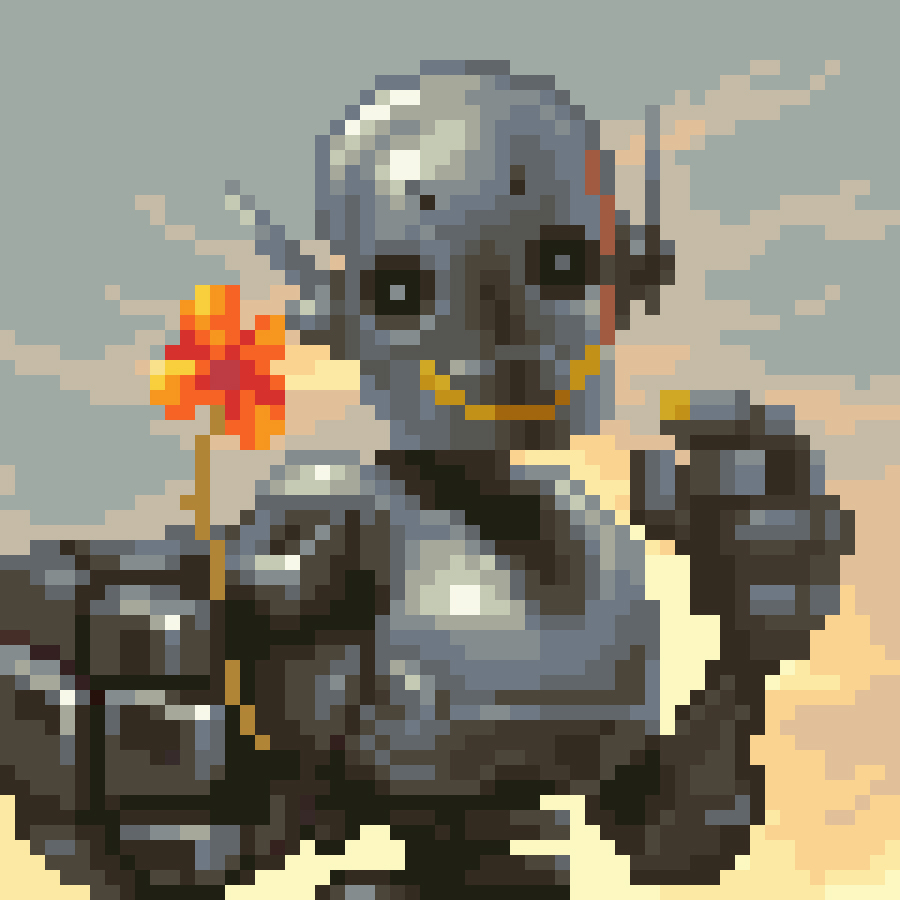 \(*ˊΘˋ*)/  Happy morning 💖 Keep smiling, homies and make new friends. 😄
 
#pixelart #ドット絵 #wip
