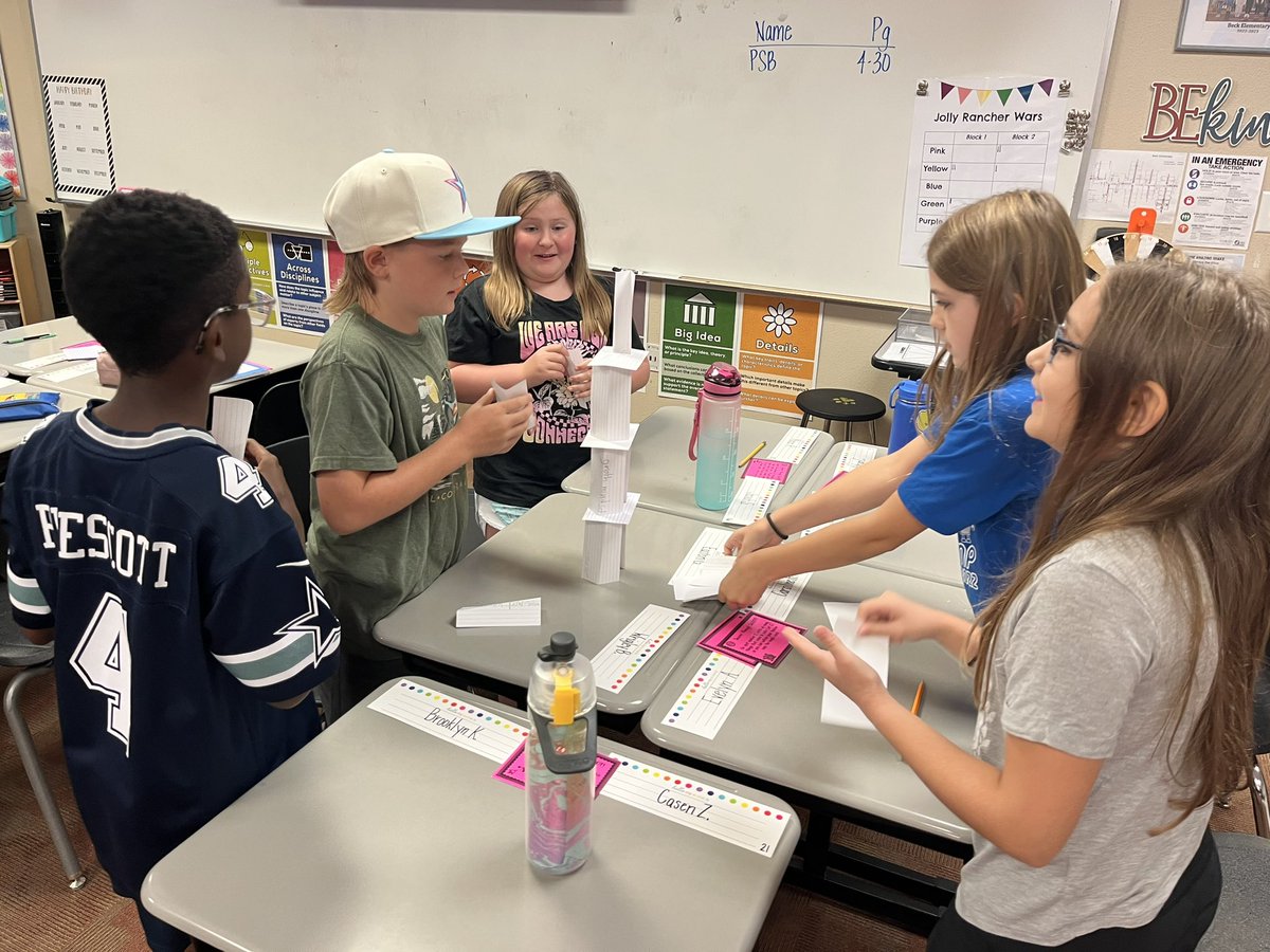 MrsKelliKelsey's tweet photo. Our first experiment in the books. Students love this every year and it kicks off our fun right away. #mrskclass @BeckElem https://t.co/i9kzWmC7OK