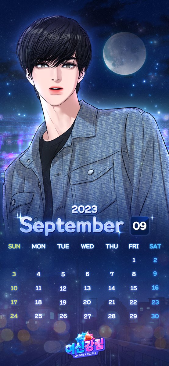 TrueBeautyGame's tweet photo. Hi! JuJus!🎵

A True Beauty: Match3 Puzzle's Sep calendar has arrived!😍
Get ready for the sweetest Suho on your phones! 💜
#TrueBeauty #Webtoon #TrueBeautyMatch3Puzzle #PuzzleGame https://t.co/weQYaS0QuX