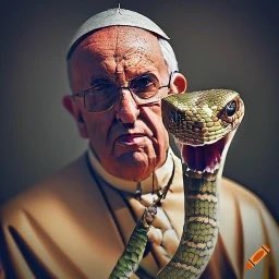 escapekit's tweet image. Snake pope does not approve of fooling around in horror movies.  #FrightClub