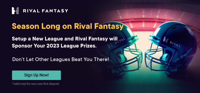 RotoBaller's tweet photo. 🏈 Our friends at Rival Fantasy @rivalfantasy are launching new season-long #fantasyfootball leagues! 

The first 100 leagues created will be sponsored, each getting up to $1,000 in free prizes!🔥

Register if you're interested in starting a new league ➡️https://t.co/Z2T9n5H7in https://t.co/Ux4IZU2nOt