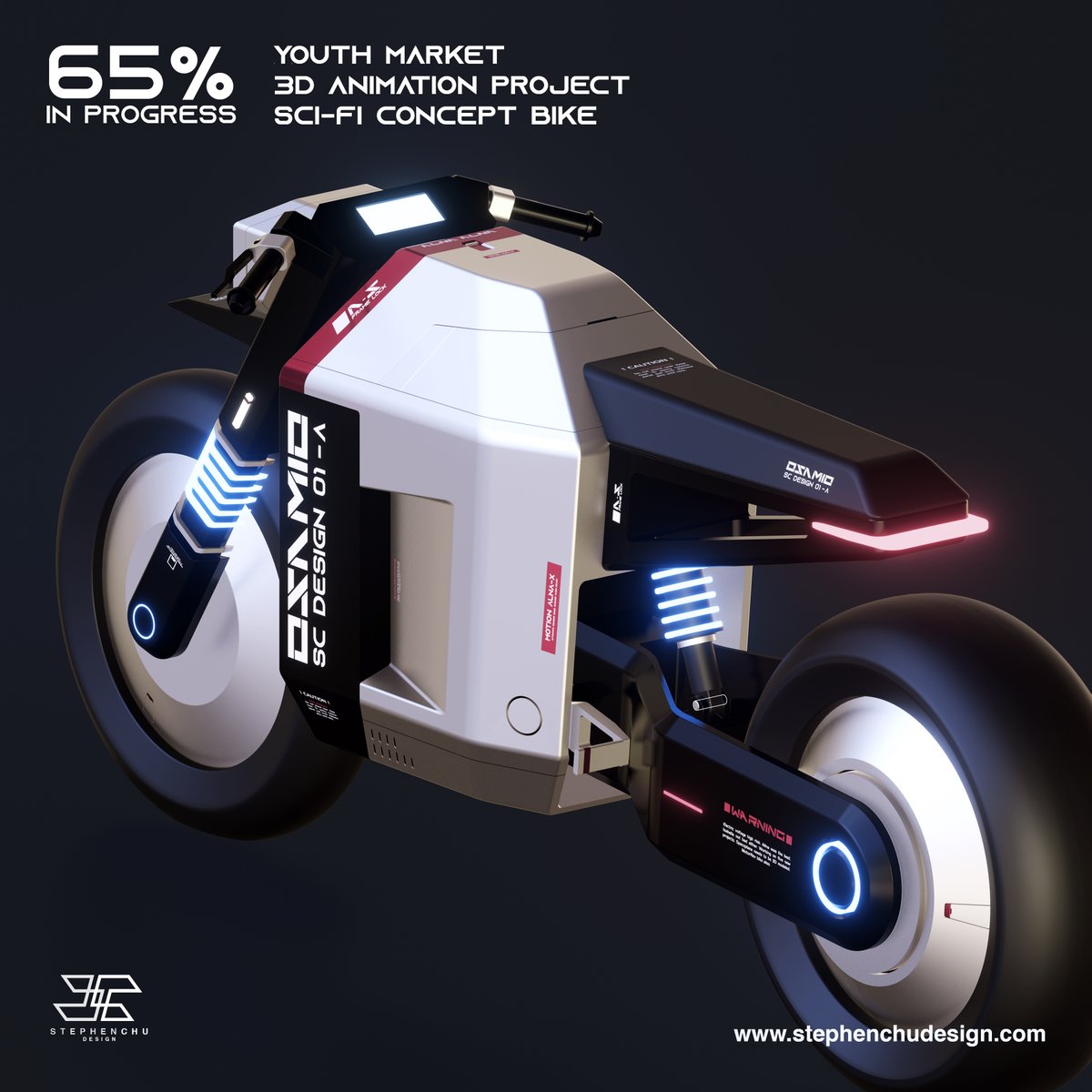 StephenChu_ID's tweet photo. Concept Bike for Animation Project - Preview Renders. #bikedesign #conceptart #visdev #trasnportationdesign #blender3d #makearteveryday #industrialdesign #designsketch #designsketching https://t.co/tl19akvn4h