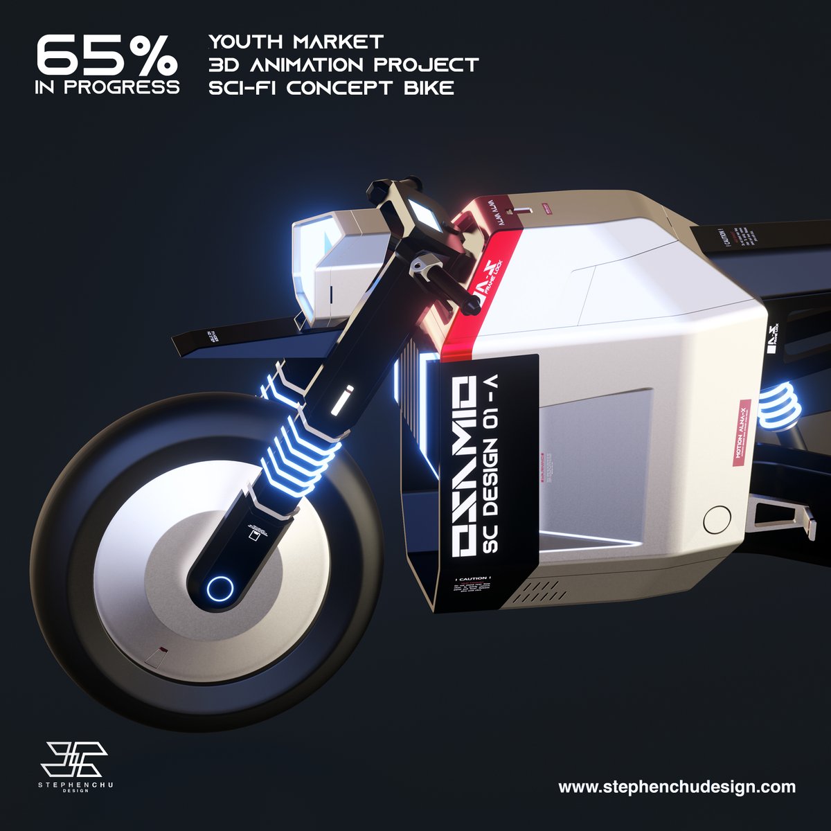 StephenChu_ID's tweet photo. Concept Bike for Animation Project - Preview Renders. #bikedesign #conceptart #visdev #trasnportationdesign #blender3d #makearteveryday #industrialdesign #designsketch #designsketching https://t.co/tl19akvn4h