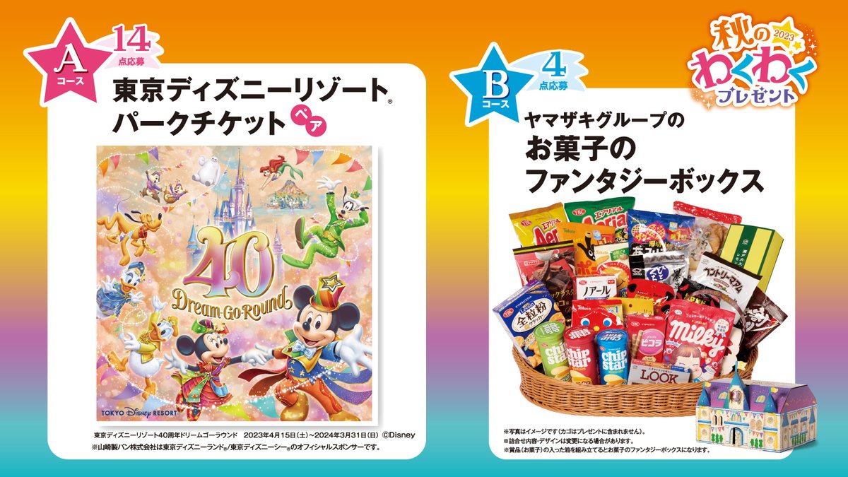 東京ディズニーリゾート ペア 秋のわくわくプレゼント 今年の賞品は…👀／ 🏰東京ディズニーリゾート