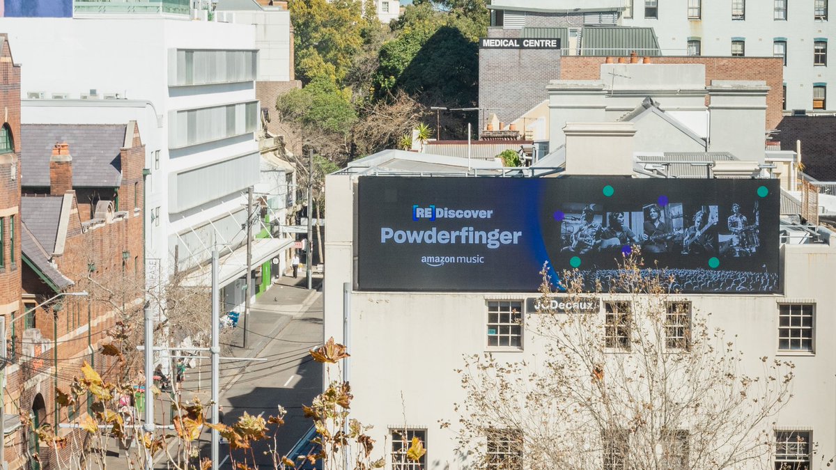 powderfinger_au's tweet photo. Just spotted in Brisbane and Sydney! Thanks to @amazonmusicanz for these great billboards. Have you seen them in your daily travels?
You can check out the (Re)Discover Powderfinger playlist on Amazon Music now! https://t.co/kPJwMqaMlB https://t.co/Q5dHOTU2B8