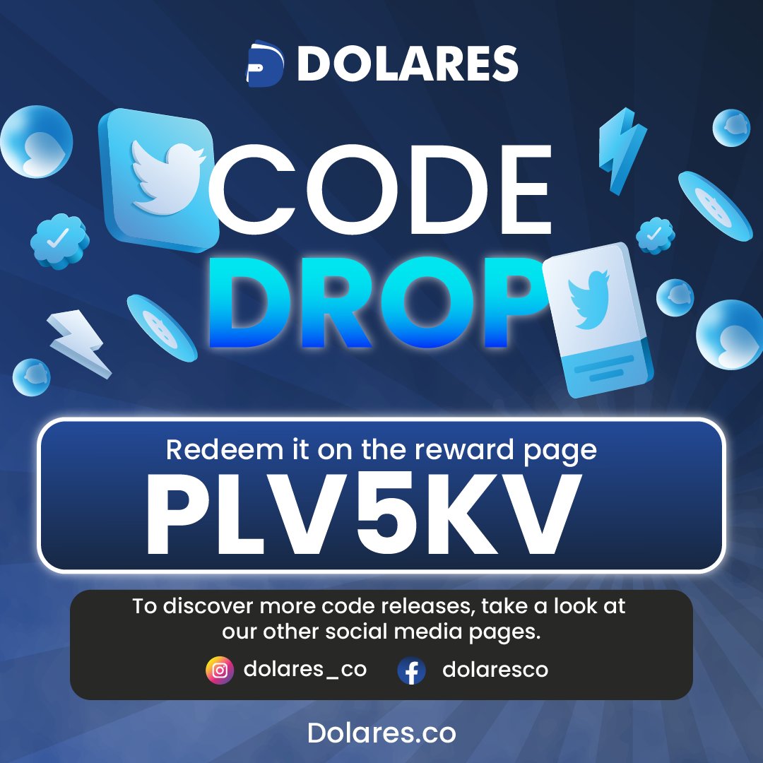 dolares_app's tweet photo. Code Drop 😍💸
Redeem on https://t.co/psCPGCA2PE for free Coins.

More codes will be posted on Instagram and Facebook within the next 120 minutes

👉 https://t.co/mL186JdiE4
👉 https://t.co/UjIFgWTaag

#sidehustle #earnmoney #makemoneyonline #cash #makemoney #AffiliateMarketing https://t.co/tSA3sVkFY8