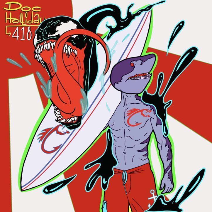 @BTFD_ImDiDi posted an excellent question today.
 “What is your favourite NFT in your collection?”

I replied with my answer and immediately realized the story behind it should be a thread.🧵
So follow along and enjoy the tale of how I acquired this piece from <a href="/DocHolliday418/">DocHolliday418.2A⚡️#100p 🇺🇸</a> 🧵