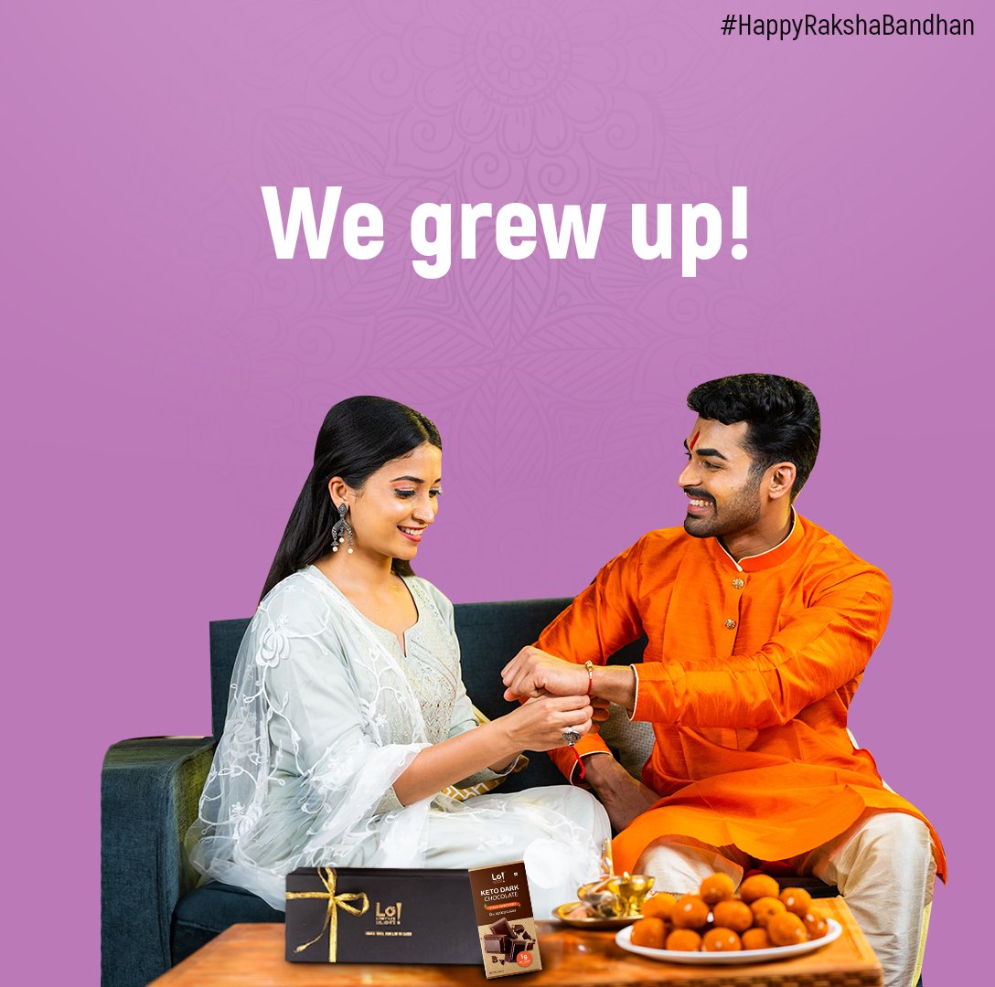 From innocence to sharing fad diet tips, we 
did grow up! What did you gift your sibling this 
Raksha Bandhan? 

Wishing you a very Happy Raksha Bandhan 🥰🫶

#rakshabandhan #rakhi #lofoods #lowcarbs #siblingbond #siblings #brosis #health
