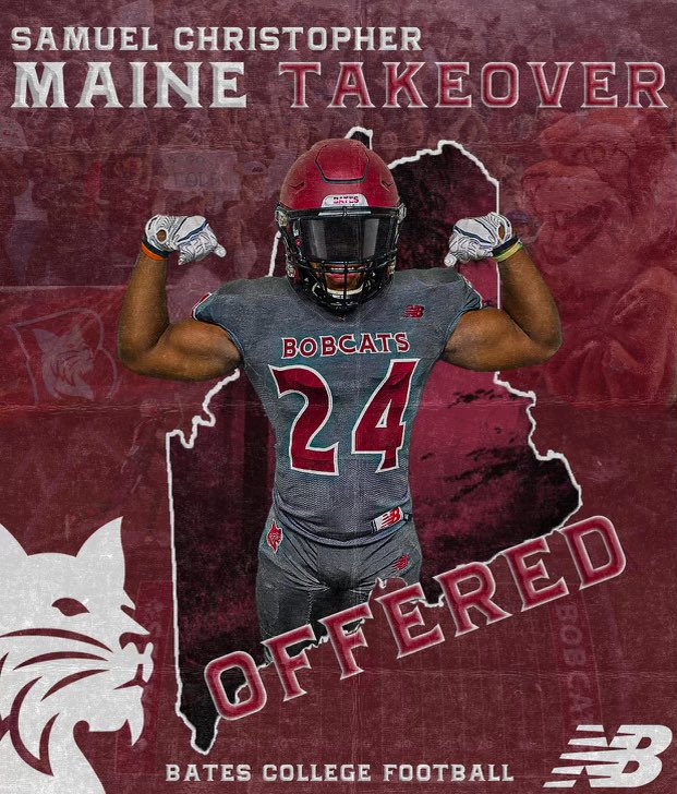 SJChristopher_6's tweet photo. After a great call with @JamesMayden , I am happy to announce that I have received my first offer from Bates College. Thank you to the coaching staff for believing in me! @hwfootball @CoachHuerta4 https://t.co/Dgghtd5n1A
