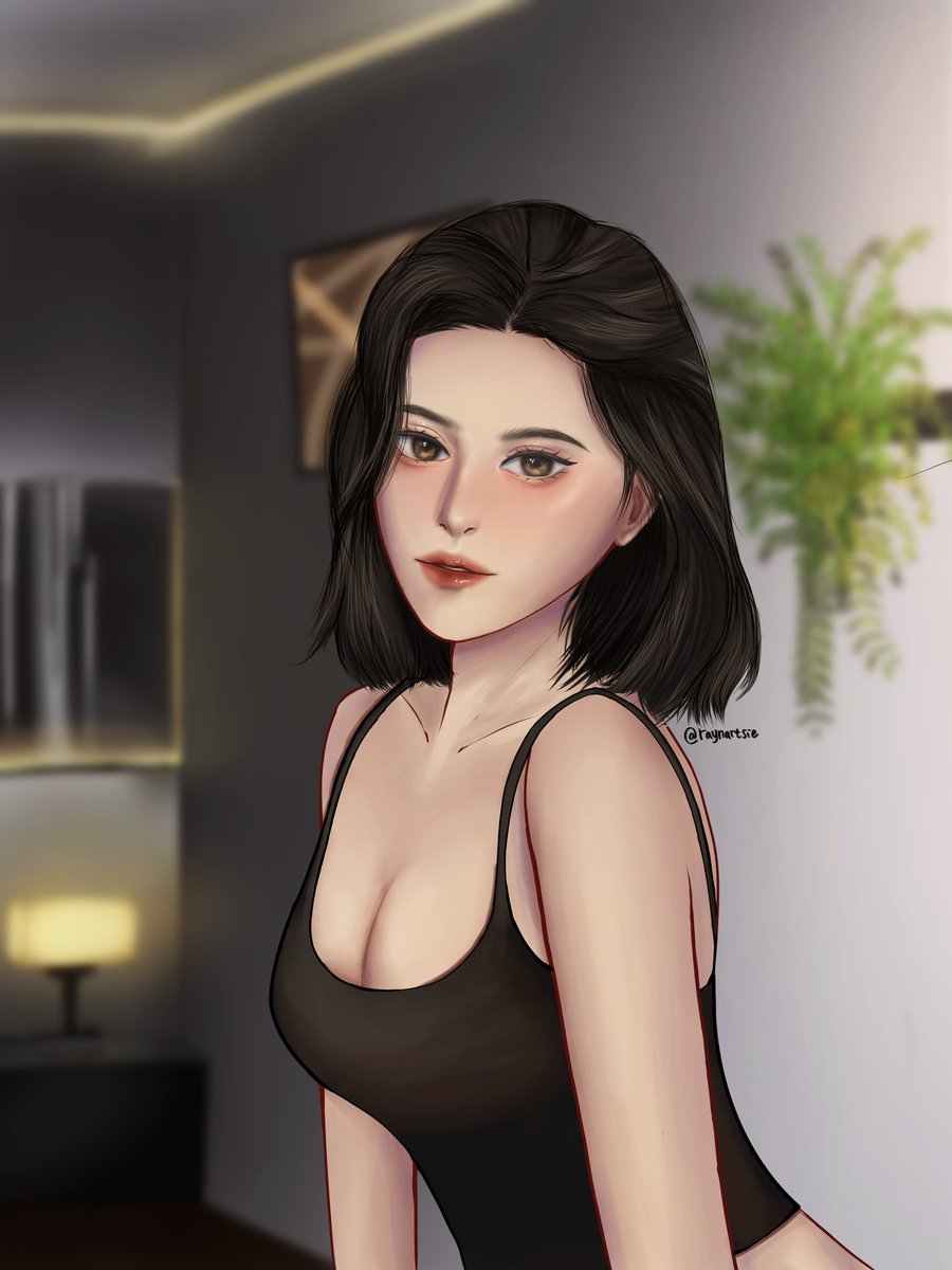 I still can't believe my OC looking this good because of my hand😭 #digitalart #ocs #semirealistic #artmoots