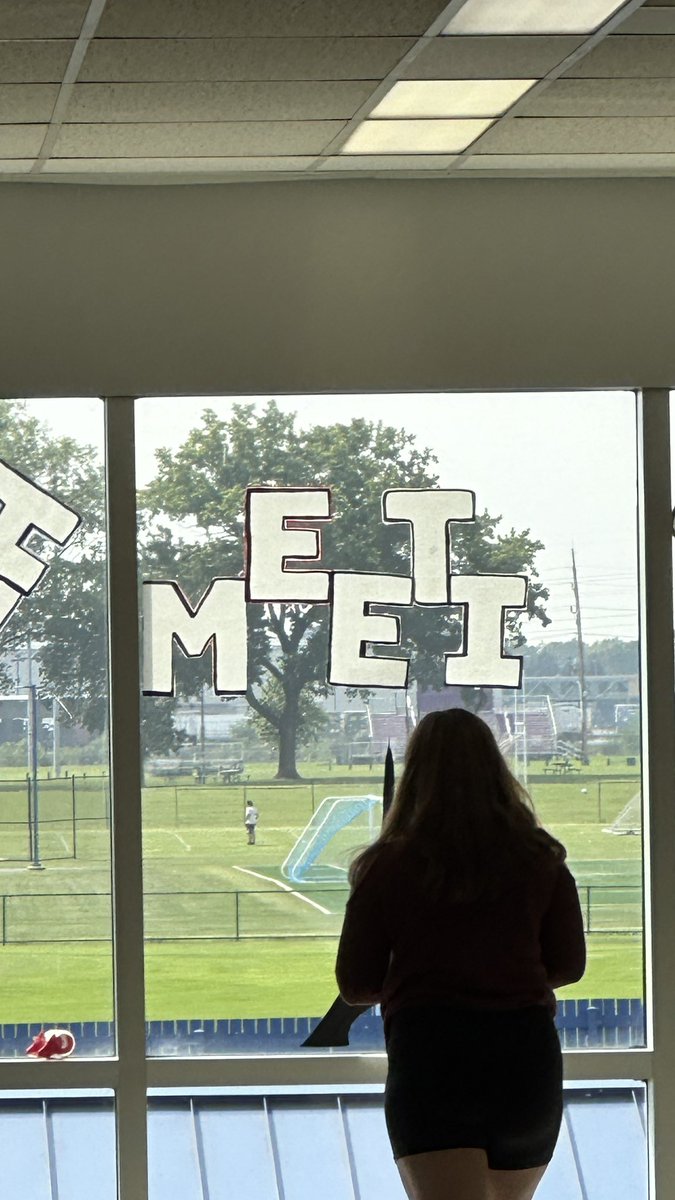 Getting ready for our first meeting tomorrow !!!! 
Freshmen rock!!!