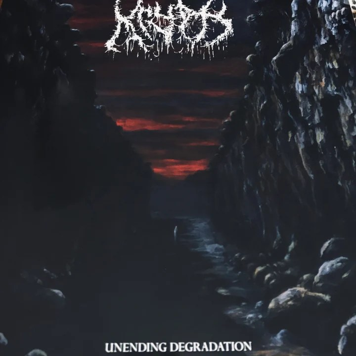 MeteorGem's tweet photo. ⚔️KRYPTS - UNENDING DEGRADATION⚔️
We have in some fresh copies of Krypts debut album Unending Degradation. Doom influenced riffs create a cryptic, menacing, and at times psychedelic death metal album. LINK IN COMMENTS.
#finnishdeath #krypts #deathmetal #mesacouno #finland https://t.co/DqONimmYBA