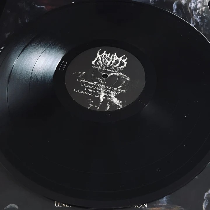 MeteorGem's tweet photo. ⚔️KRYPTS - UNENDING DEGRADATION⚔️
We have in some fresh copies of Krypts debut album Unending Degradation. Doom influenced riffs create a cryptic, menacing, and at times psychedelic death metal album. LINK IN COMMENTS.
#finnishdeath #krypts #deathmetal #mesacouno #finland https://t.co/DqONimmYBA