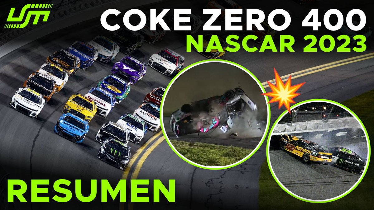 Hoy hay resumen de #NASCAR 💥
Si el de la #CokeZeroSugar400 en Daytona con los relatos de los Partner Streamer y comentarios de este servidor, una carrera dinámica con accidentes muy violentos 🫣 #NASCAR75 #NASCARPlayoffs 
ENLACE AL VIDEO 📎 youtu.be/U8XFP2CLXGE