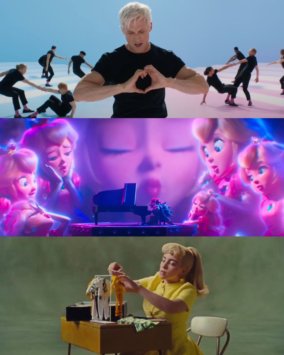 ¡COMPETIRÍAN POR EL OSCAR! 🏆🎶 #Billboard reporta que los temas ‘I’m Just Ken’, ‘What Was I Made For?’, pertenecientes a la banda sonora de #Barbie y ‘Peaches’ del soundtrack de #SuperMarioBros, serán nominadas a Mejor Canción Original de los #Oscars en el 2024