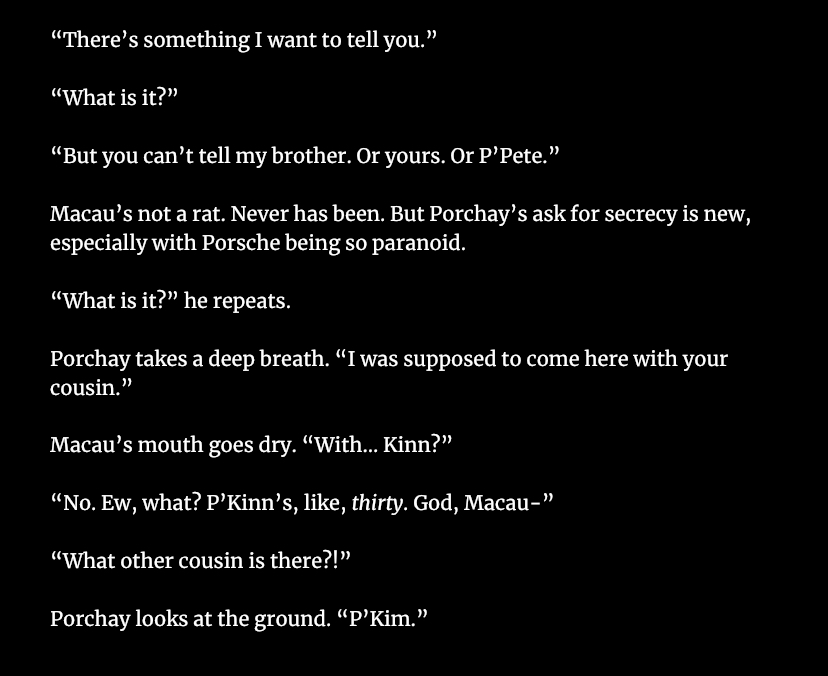 WildelyDawn's tweet photo. The fifth chapter of "Whatever Pieces Come Your Way" is now live. #MacauChay #KimChayMacau
Summary: Macau starts a reluctant friendship with Porchay, and then finds a little more when he helps Kim and Porchay reunite.
Read here: https://t.co/KUwsqH5L5C https://t.co/xiAuCAKQXw