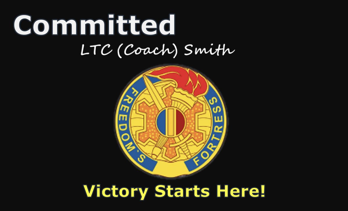 Proud to announcemy commitment to @TRADOC. Thank you for the continue dopportunity toserve. Looking forward to this new challenge. *VictoryStartsHere @Beags_Beagle (Sir), thank you for your shining exampleand24/7mentorship. Offtoscalethenextmountain. *ClimbToGlory