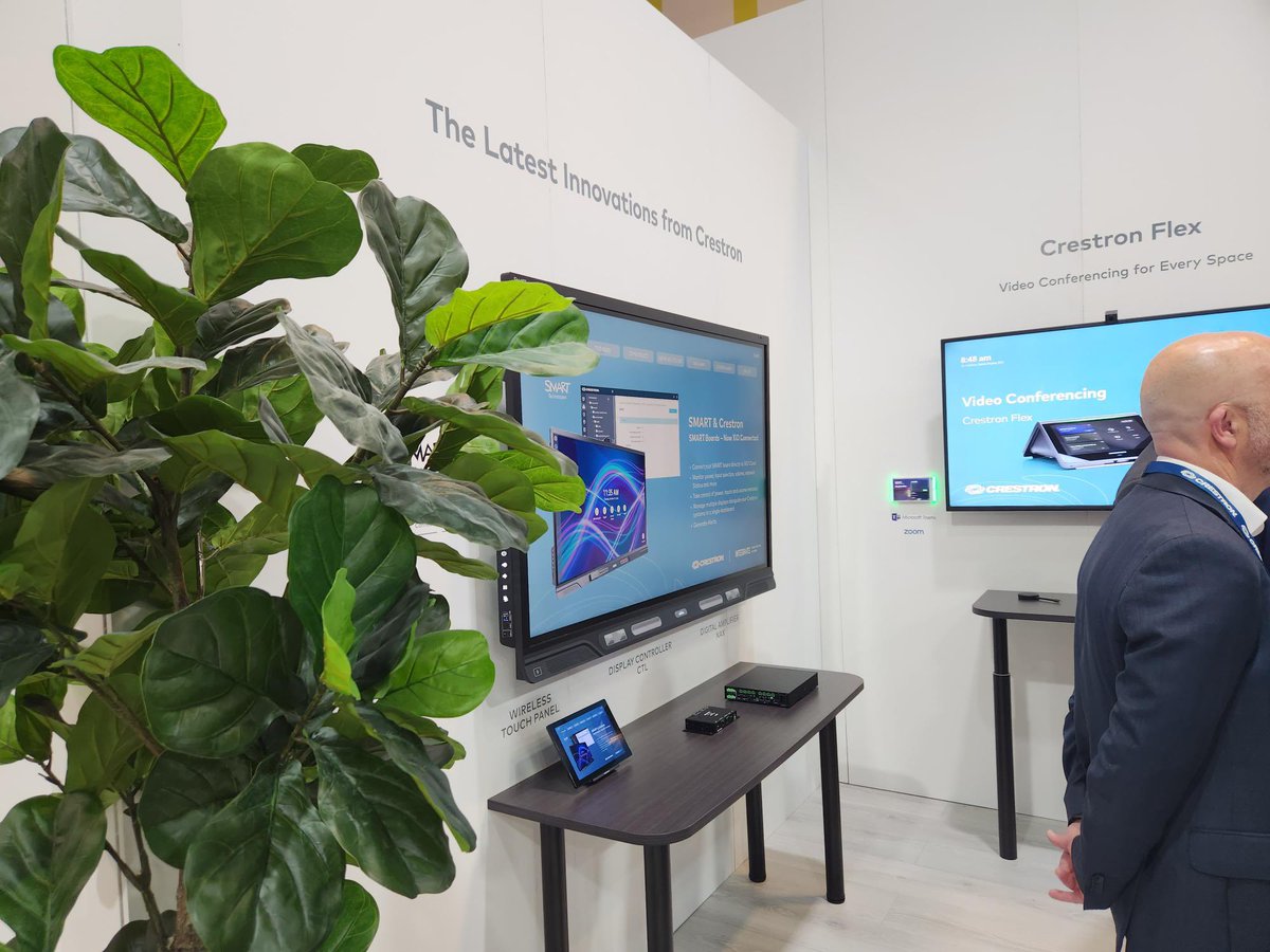SMARTCollab's tweet photo. We are thrilled to be at the @Creston booth at @Integrate_Expo in Australia!

Stop by stand C4 to learn how SMART and Creston integrate to deliver a seamless meeting experience. 

#INT23 https://t.co/x516KmI5dW