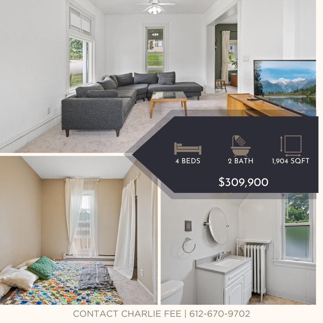 enclave_team's tweet photo. JUST LISTED
1442 Hawley Ave S St Paul
4 bed 2 bath near Summit Park
Call Charlie for more information (612) 324-8280 https://t.co/65pQMSobV1