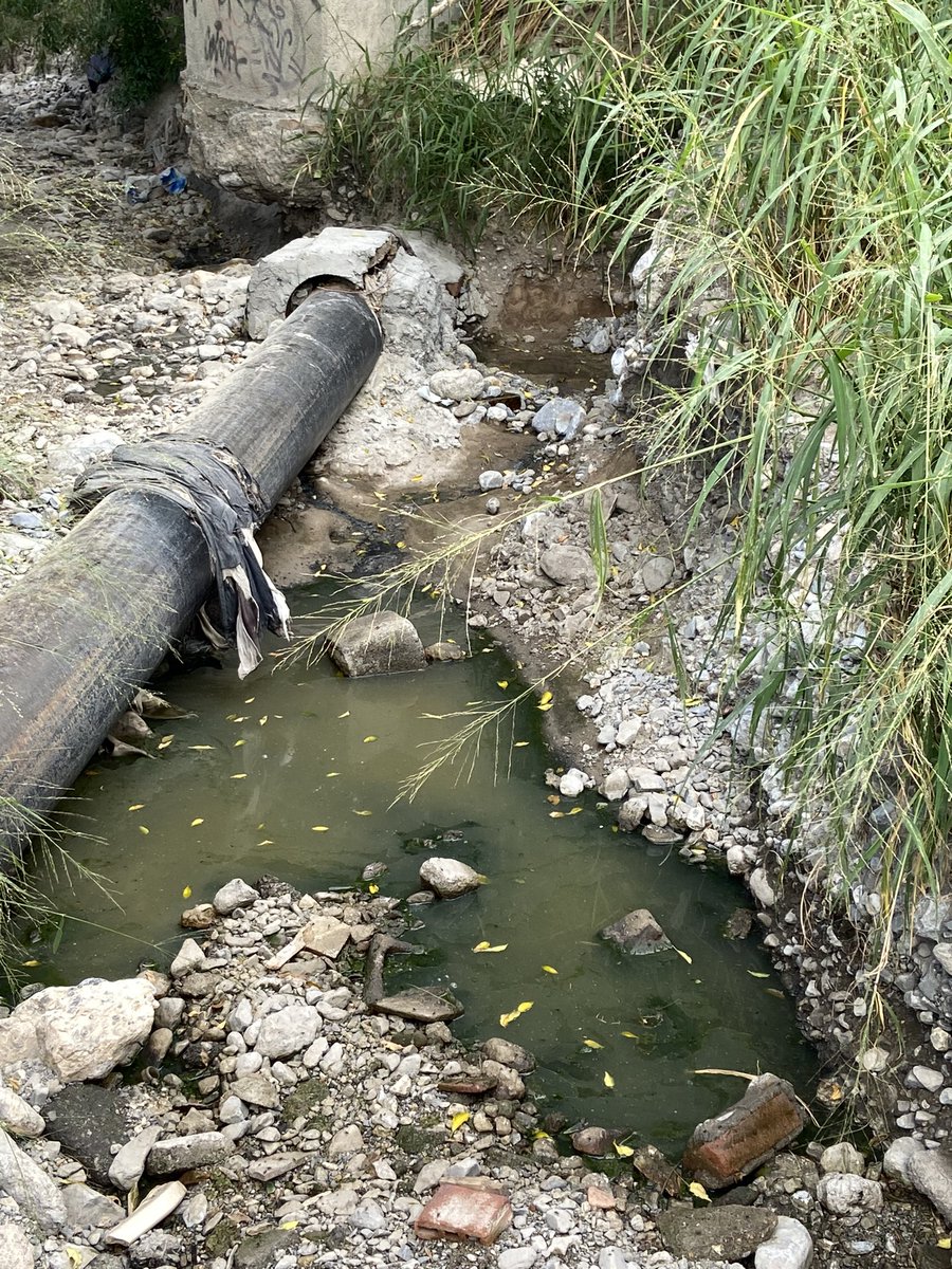 DRAMOSRDZ's tweet photo. @AguasdeSaltillo @CICsal Despues de lluvias tubo de drenaje se rompió generando nuevamente fuga de aguas negras en misma zona en Parque Ecologico El Paraiso. Por favor ayuda. https://t.co/G4A9KGr1IM