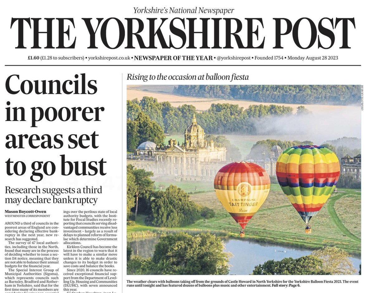 MadCowFudge's tweet photo. Wow I seem to have had quite a few pics in the Nationals and regionals over the last few days with the #sundaytelegraph #dailyexpress #yorkshirepost #thestar #dailymirror #thepress #northernecho #castlehoward #balloon #fiesta https://t.co/LQw95jAwRP