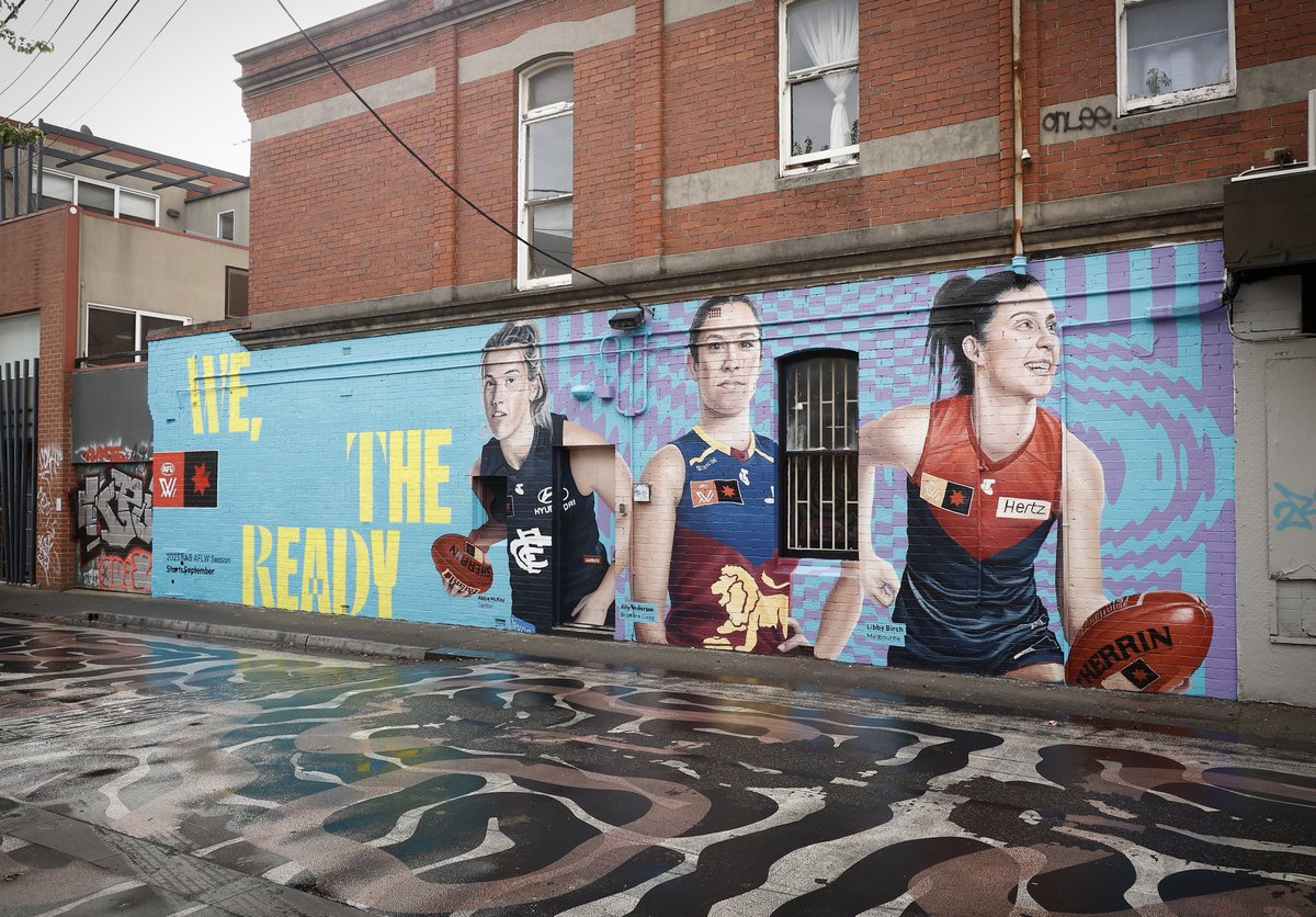 On display in Fitzroy📍#AFLW