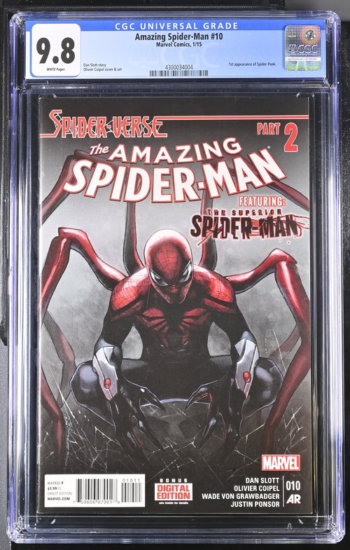 ProteinPat's tweet photo. @TGNCards Amazing Spider-Man 10 (first spider punk) $285

Mando #1 virgin /1500 $280

Spider-Man 7 (first spider boy) $120

Deadly Neighborhood Spider-Man 5 (1st dream spider) $40 https://t.co/Eu3QftHCpZ