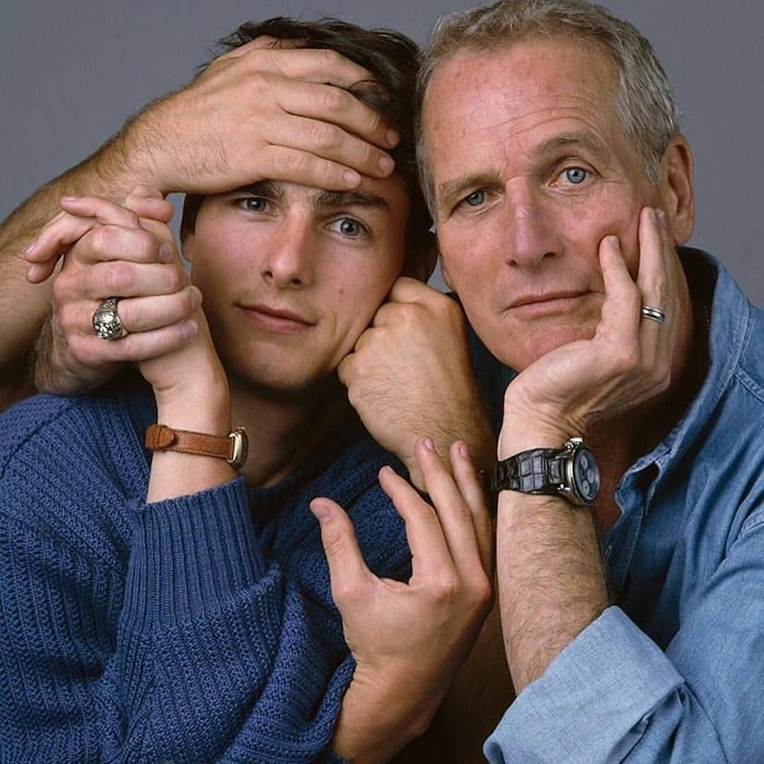 samfabelman's tweet photo. tom cruise and paul newman for “the color of money” in 1986. https://t.co/o3A600drBm