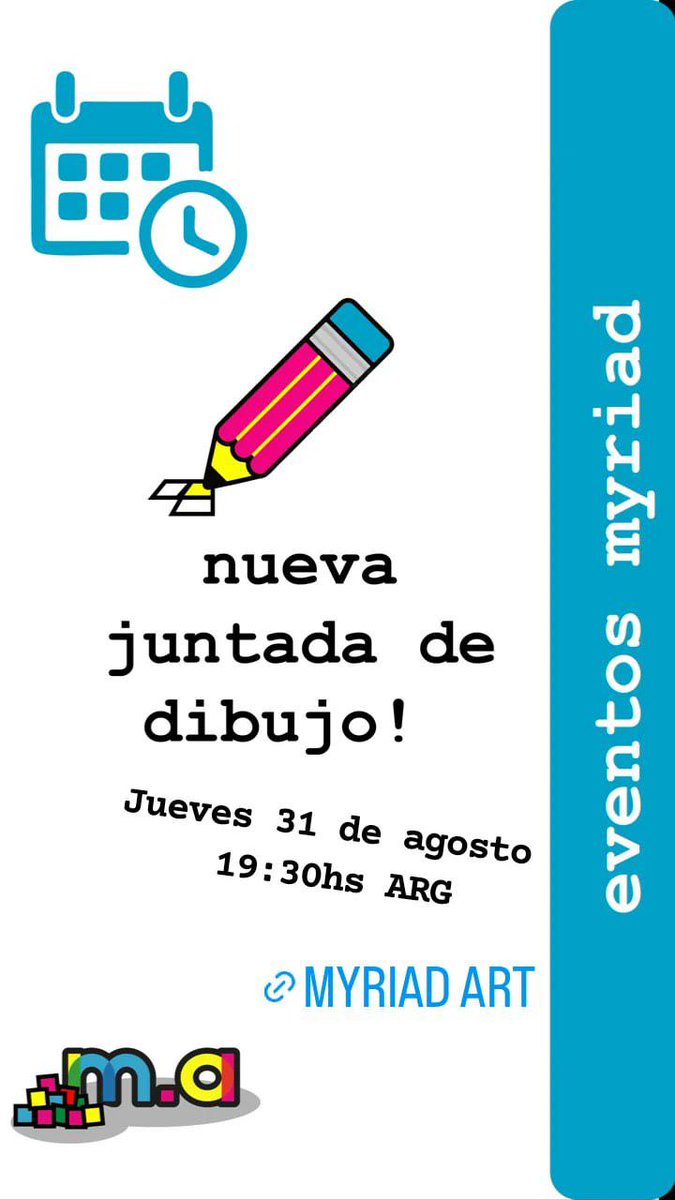myriadart_'s tweet photo. Recuerden que este jueves tenemos juntada de dibujo! Es a las 19.30hs de Argentina!! Si no querés quedarte fuera de esta hermosa comunidad, sumate a nuestro discord:https://t.co/KAtTBp2rKl
#pixelart #pixelartist #NFT #nftart #NFTartists #NFTartwork #NFTArts https://t.co/s69uvWTfQs