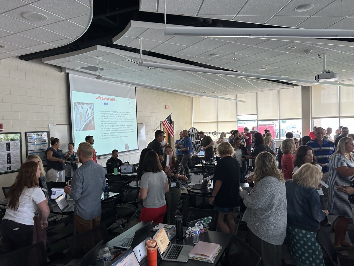 Amazing Hamilton Faculty under the same roof and getting ready to be curious, ask questions, and be better than yesterday with incremental change… #engage #empower #achieve We can’t wait to continue to serve our community! #GoChargers