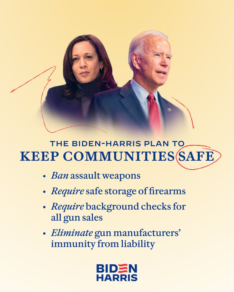 President <a href="/JoeBiden/">Joe Biden</a> and I are ready to finish the job and protect our communities from gun violence.
