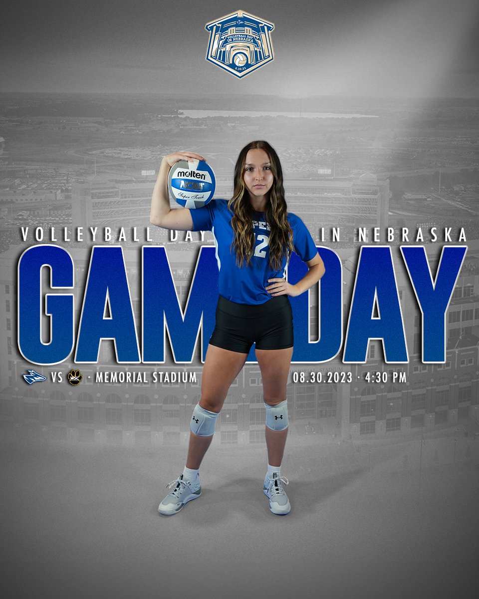 UNK_Athletics's tweet image. VOLLEYBALL DAY IN NEBRASKA IS HERE!

🆚: Wayne State
🕟: 4:30 PM
📍: Memorial Stadium
💻: themiaanetwork.com
📻: 93.1 FM The River/106.9 FM KRVN
📺: Nebraska Public Media

#GoLopers #LopesUp