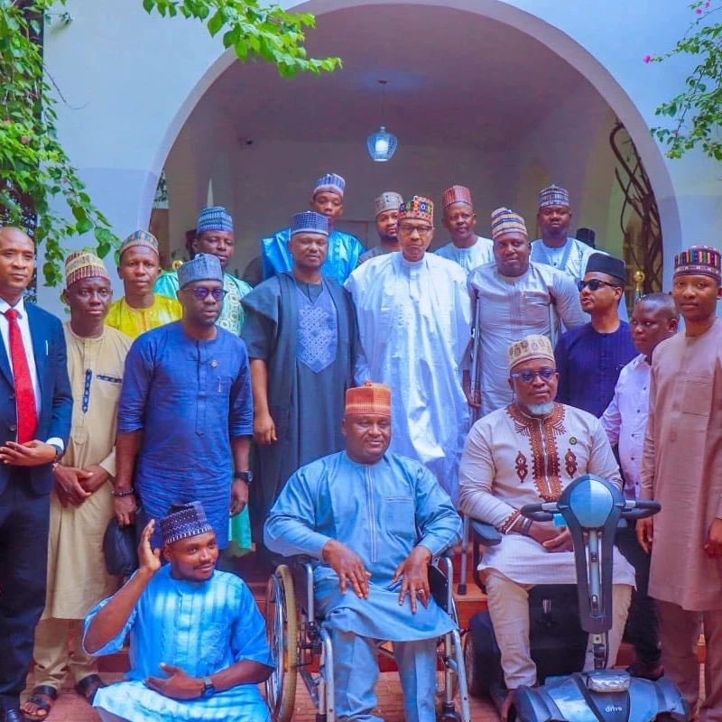 The Executive Secretary of the National Commission for Persons with Disabilities, Mr. James David Lalu visited His Excellency, Muhammadu Buhari at his Daura residence in Katsina State.