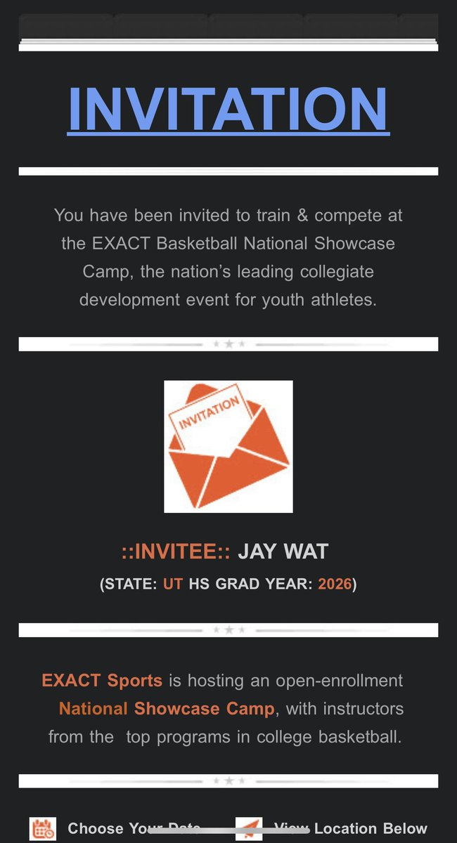 Thank you for the invite 🙏🏾<a href="/EXACTSports/">EXACT Sports</a> <a href="/PrepHoopsUT/">Prep Hoops Utah</a>