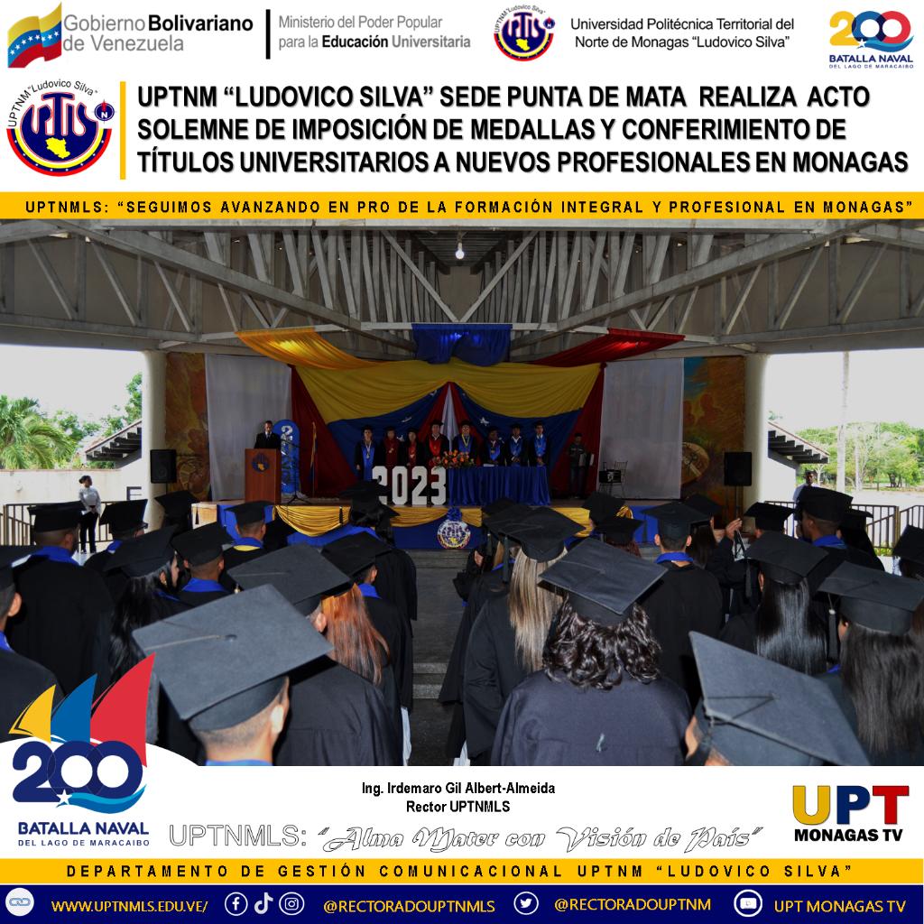 RECTORADOUPTNM's tweet photo. #29Ago| ¡Felicidades a nuestros nuevos graduandos de la #UPTNMLS sede #PuntadeMata por la realización exitosa del Acto de Grado 2023.🎉
¡Éxitos en sus futuros proyectos!
@mppeduniv @sandraoblitasr
@ildemaroga1 @ErnestoLunaPsuv
#ActodeGradoUPTNMLS2023
#PuebloRompeCensura https://t.co/hm221trrAC