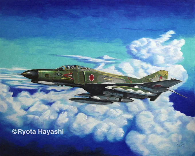 #とびきりの迷彩を魅せてください#色鉛筆画 空自機ばっかりだったw 