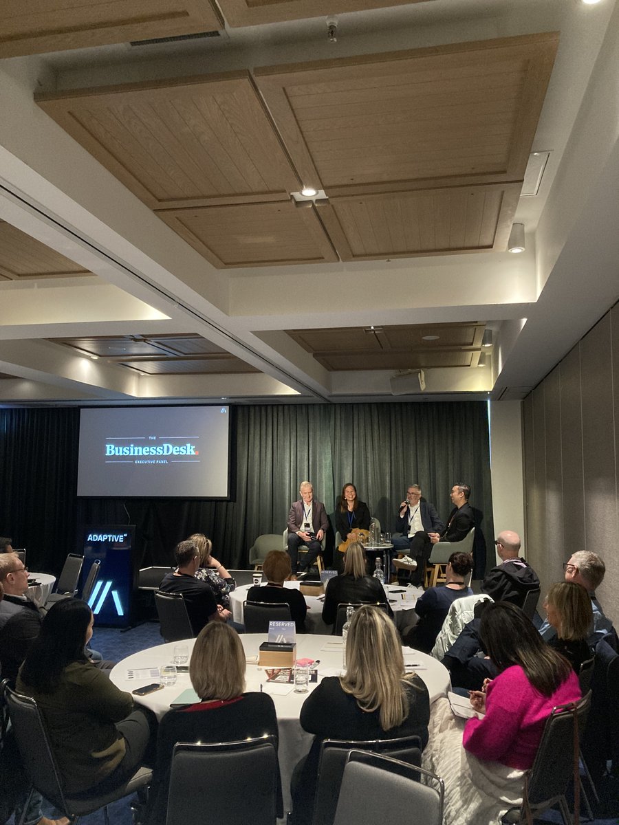 AdaptiveNZ's tweet photo. Incredibly valuable insights from our speakers at the BusinessDesk Executive Panel, exploring ideas on how to empower people within organisations, through building a foundation of trust, and fostering a growth mindset

#adaptivenz
#leadership
#growthmindset
#trust https://t.co/mi0YaPIf4a