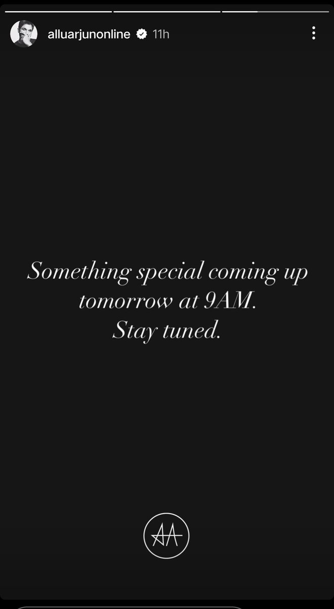 WittyWordsmith9's tweet photo. #AlluArjun - 9AM Today
Something special is coming up ...

#Pushpa2TheRule #pushpaupdate 
#PushpaRaj https://t.co/i6VjH4blOg